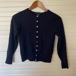 Banana Republic navy blue merino wool cardigan